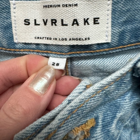 🍂NWT SLVRLAKE London High Rise Straight Jeans - Picture 6 of 8